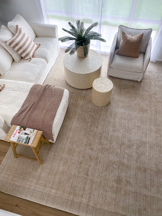 Byron Beige Wool Rug