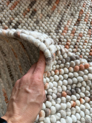 Harvet Rust Multi Loop Wool Rug