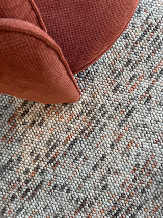 Harvet Rust Multi Loop Wool Rug