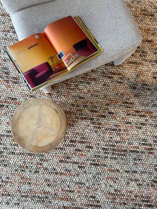 Harvet Rust Multi Loop Wool Rug