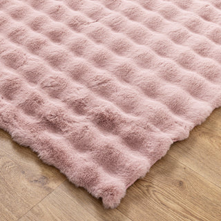 Mink Washable Rug Rose Pink