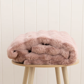 Mink Washable Rug Rose Pink