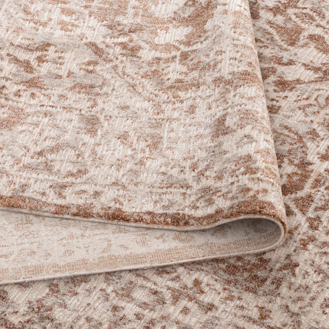 Saidie Beige & Rust Distressed Vintage Rug - S200