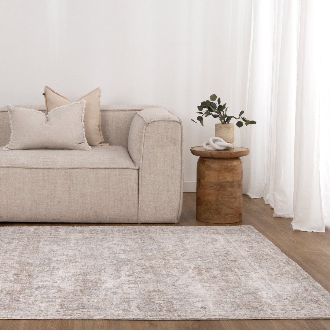 Saidie Beige & Blue Transitional Rug - S300