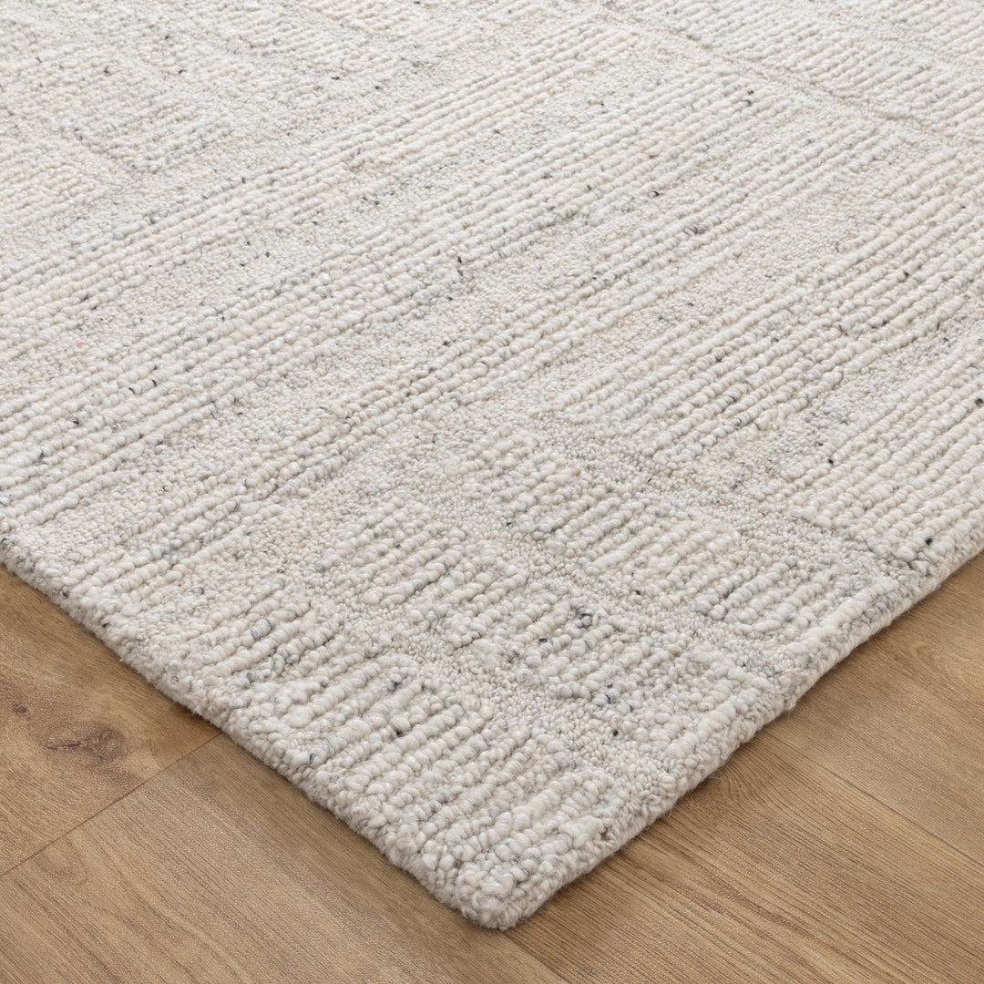 Arlo Silver Modern Wool Rug