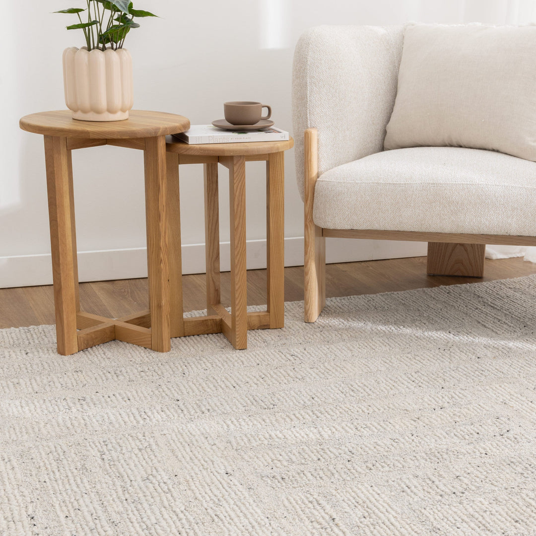 Arlo Silver Modern Wool Rug