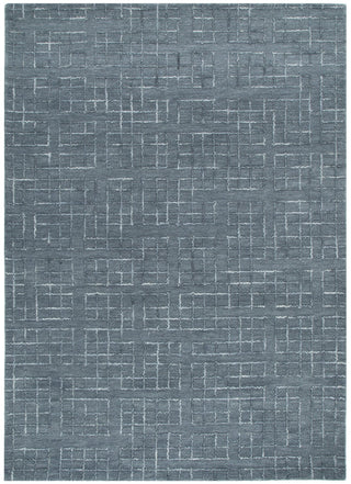 Dawes Steel Blue Knitted Wool Rug