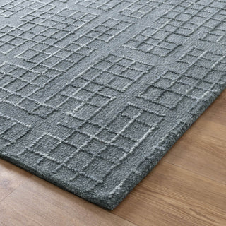 Dawes Steel Blue Knitted Wool Rug