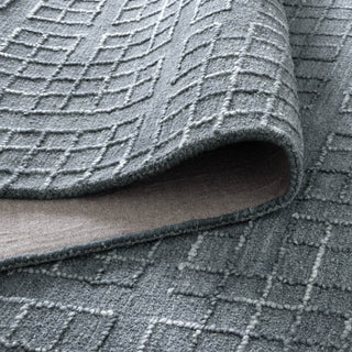 Dawes Steel Blue Knitted Wool Rug
