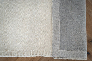 Alba Ivory Modern Wool  Custom Size Rug