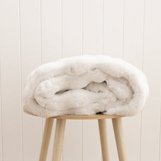 Mink Washable Rug White