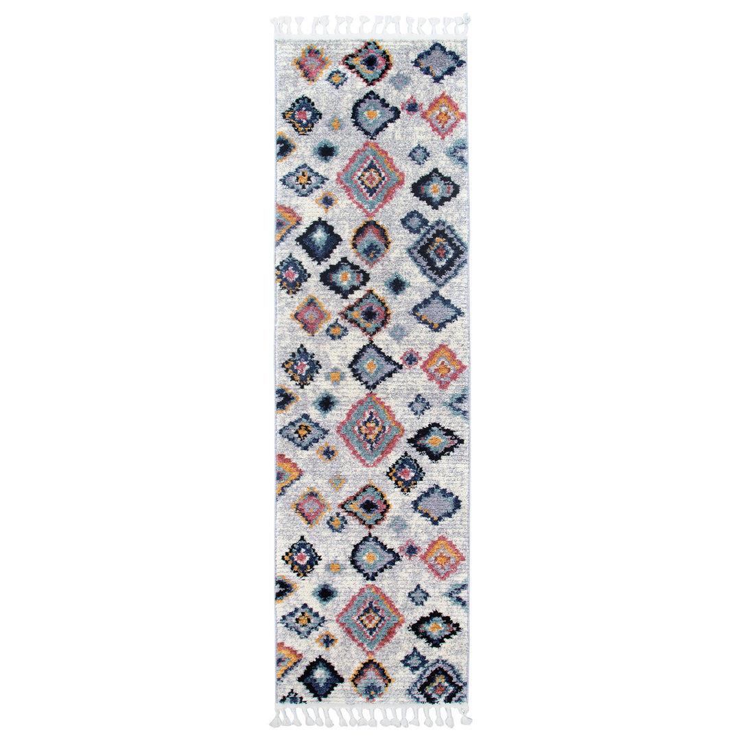 Hal Vintage Boho Agadir White Rug
