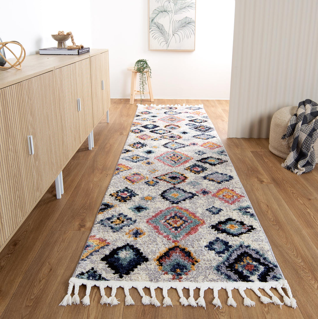 Hal Vintage Boho Agadir White Rug