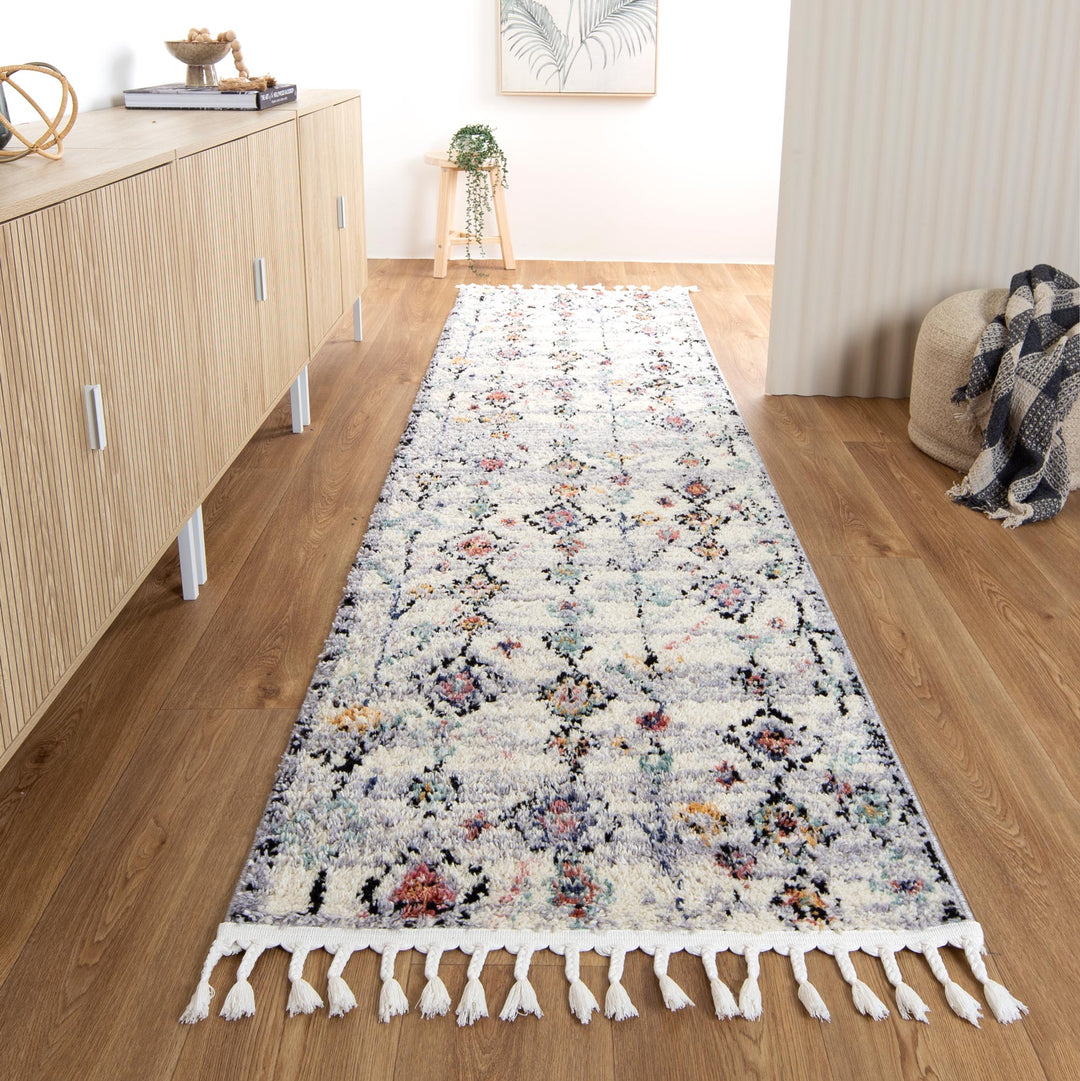 Hal Vintage Boho Taza White Rug