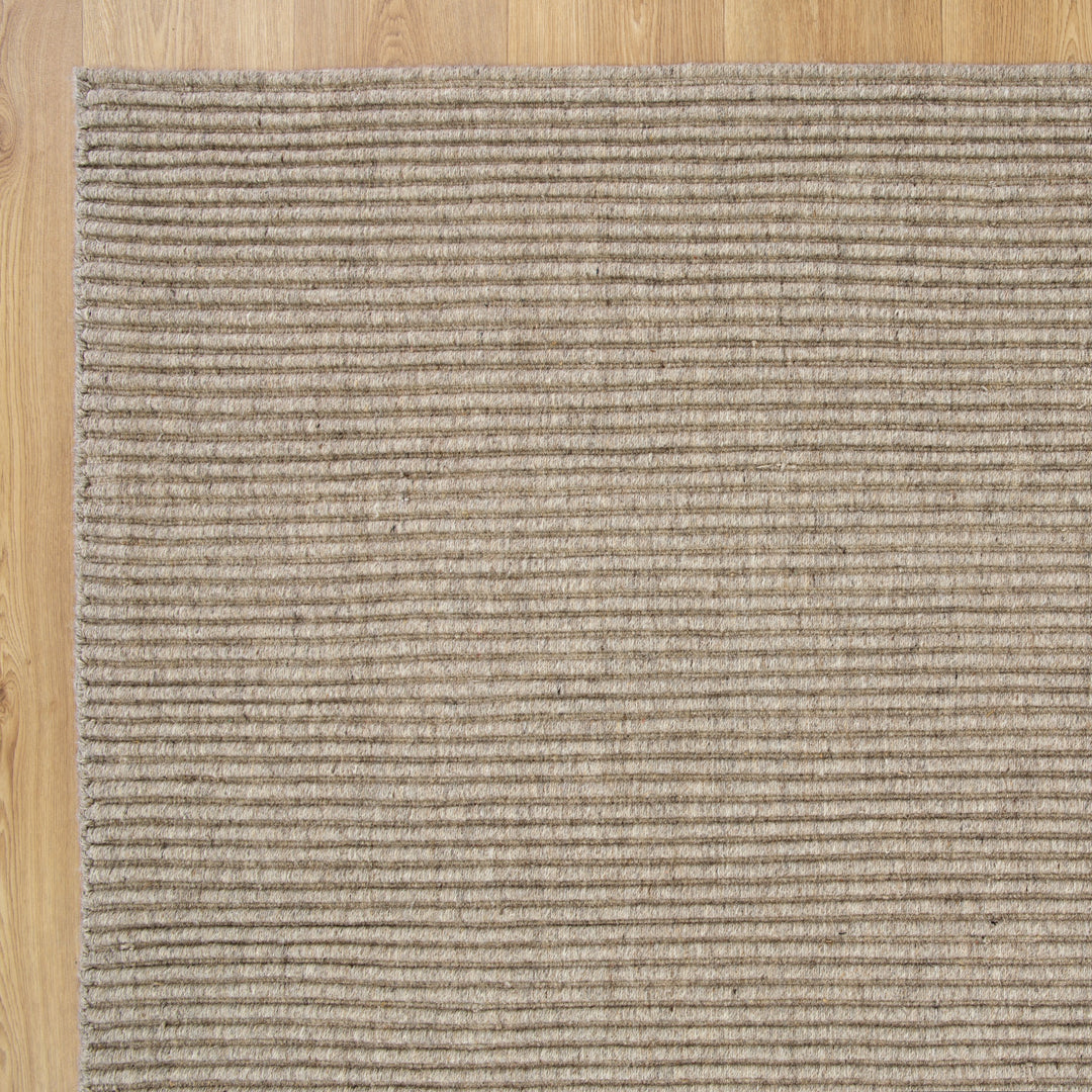Petrus Cord Hand Loomed Wool Putty Rug