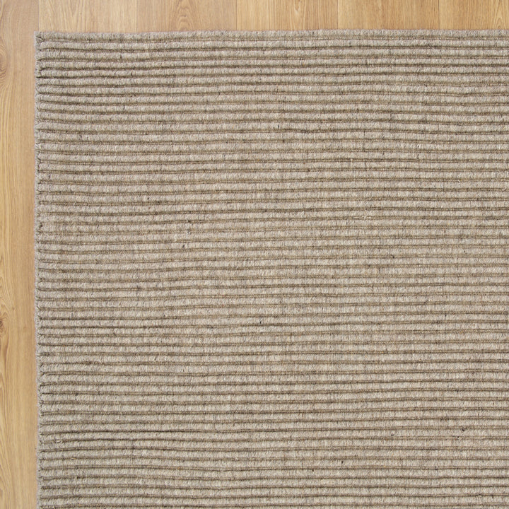 Petrus Cord Hand Loomed Wool Putty Rug