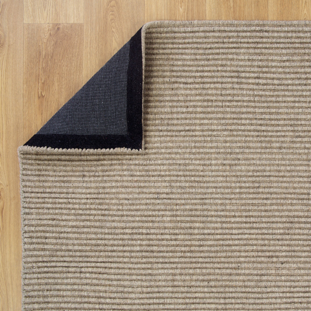 Petrus Cord Hand Loomed Wool Putty Rug