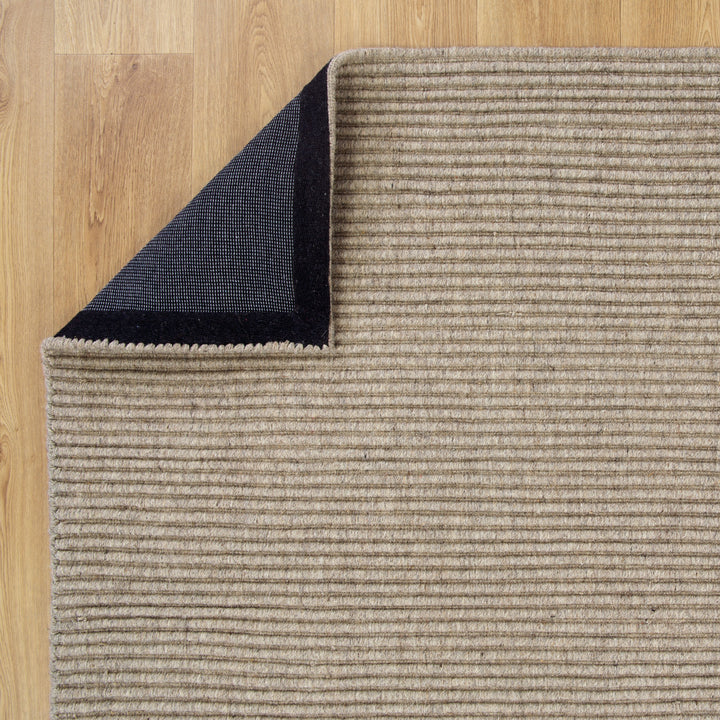 Petrus Cord Hand Loomed Wool Putty Rug