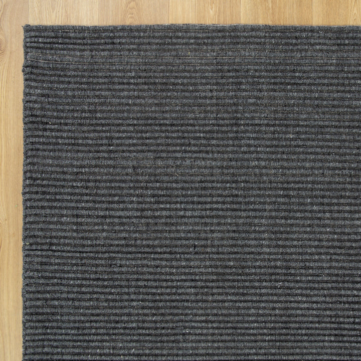 Petrus Cord Hand Loomed Wool Slate Rug