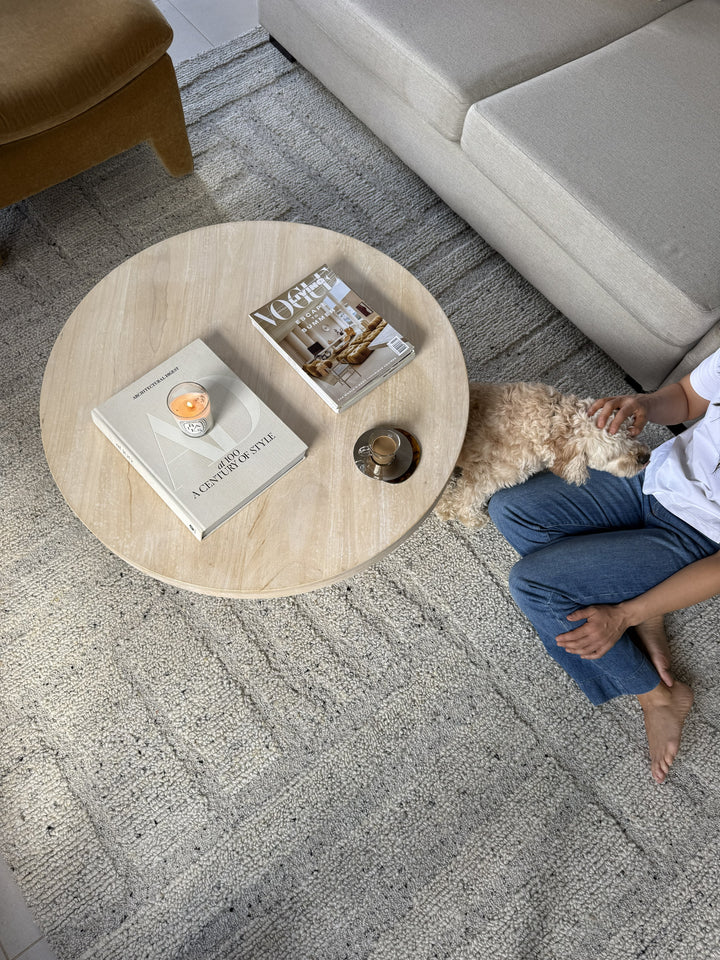 Arlo Silver Modern Wool Blend Rug