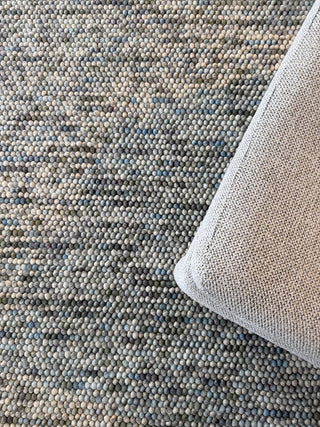 Lagoon Blue/ Green  Multi Loop Wool Rug