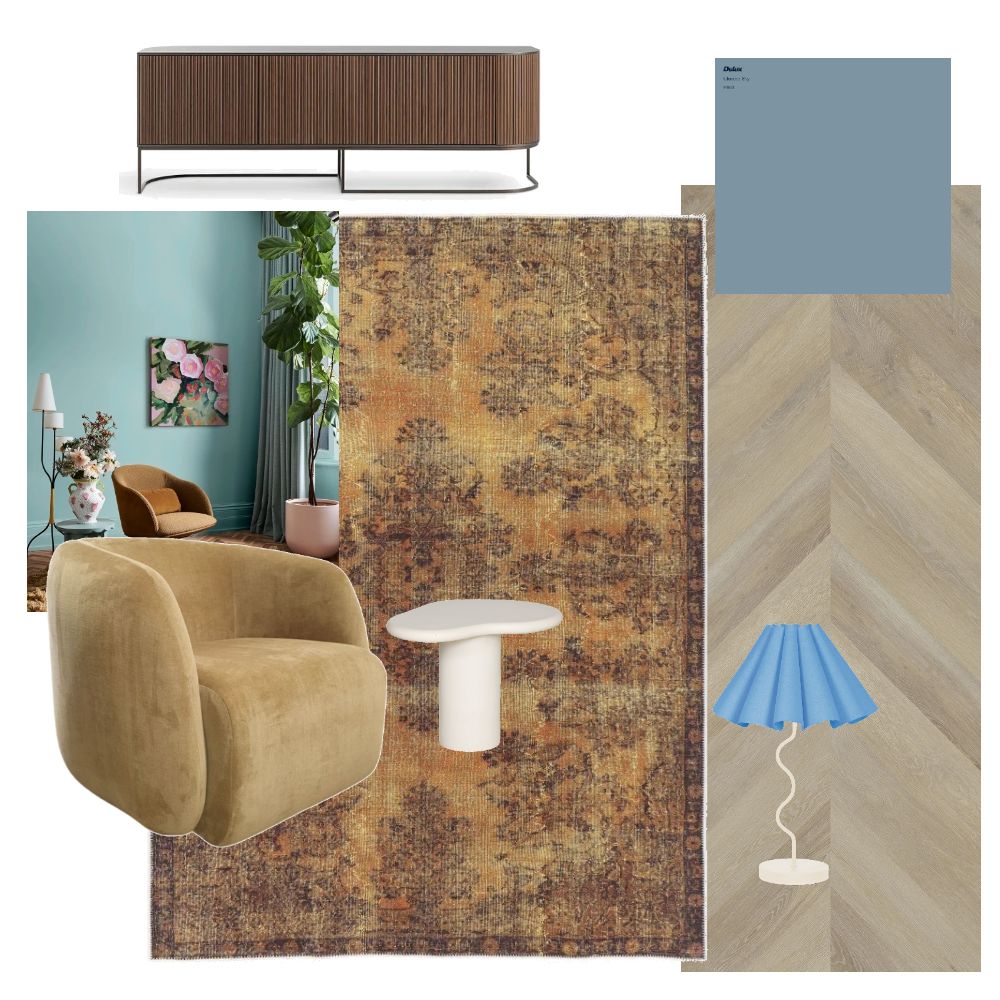 Zarrin Floral Gild Machine Washable Rug