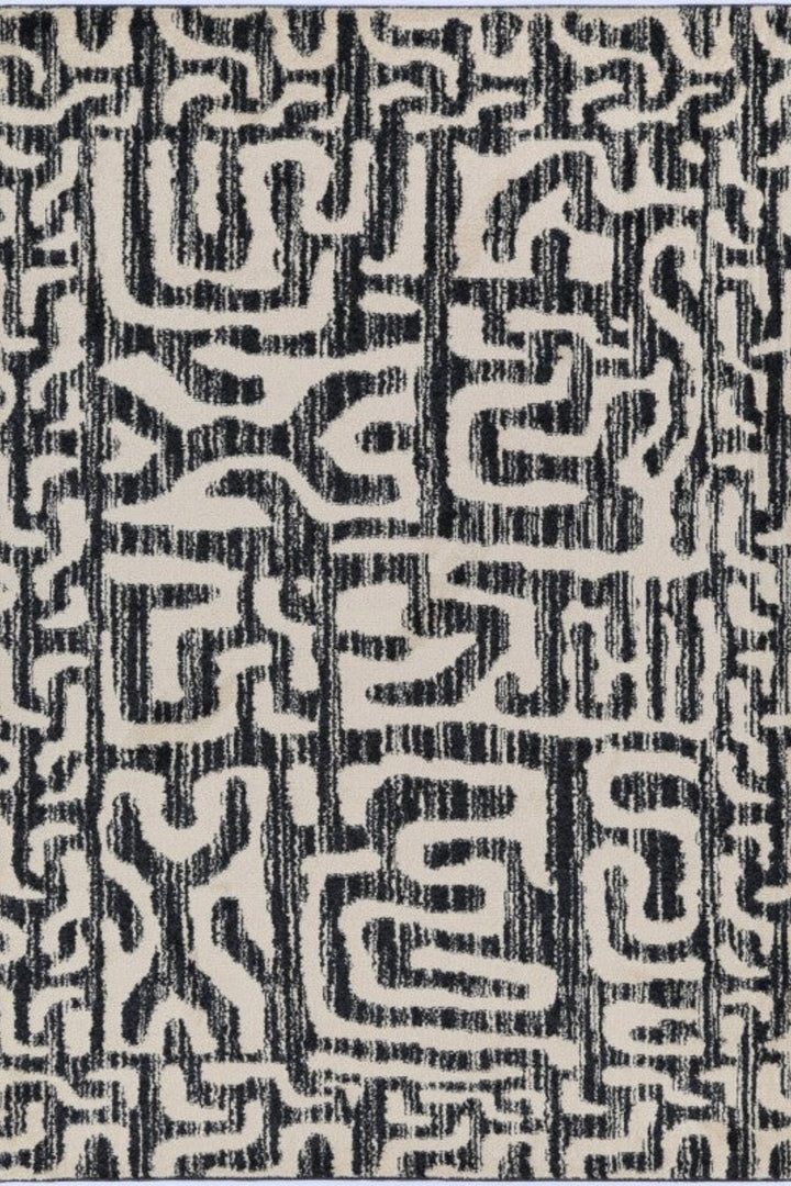 Freya Tribal Charcoal  Rug