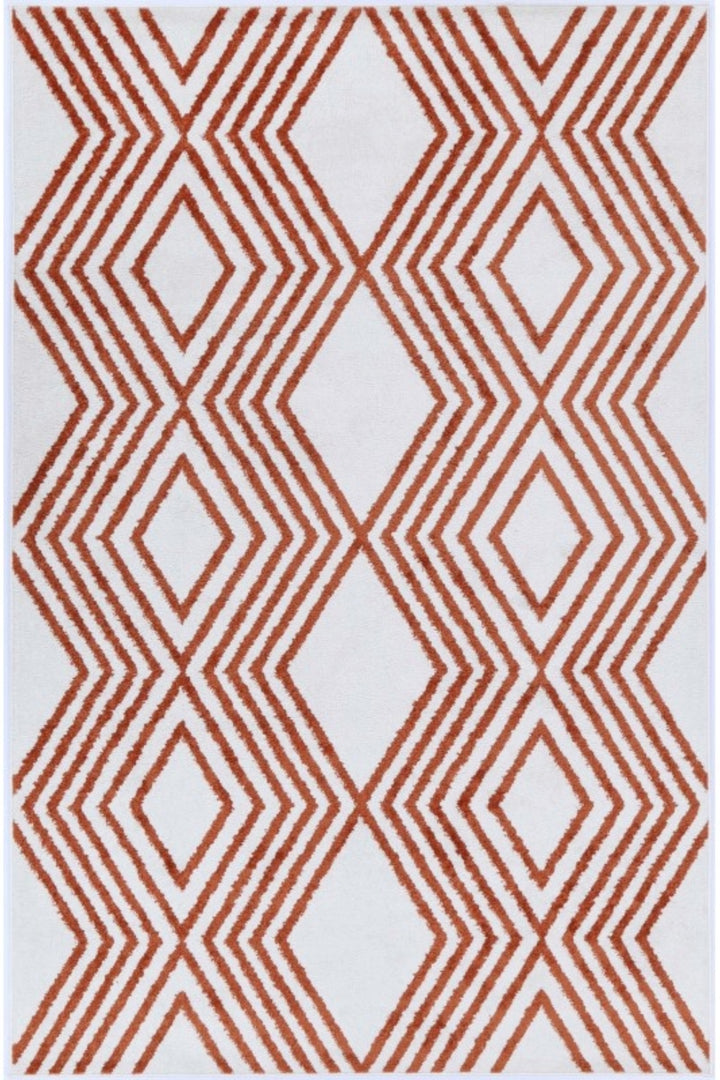 Freya Kudos Terracotta-Grey Rug