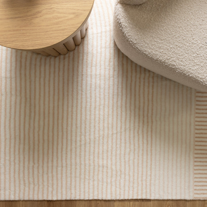 Morris Cream Machine Washable Rug