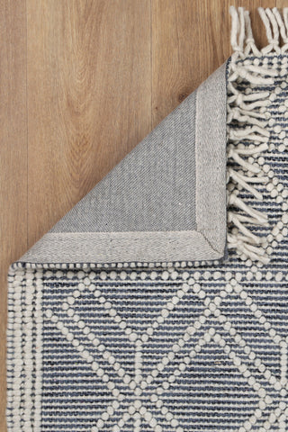 Perla Ivy Navy Wool Rug