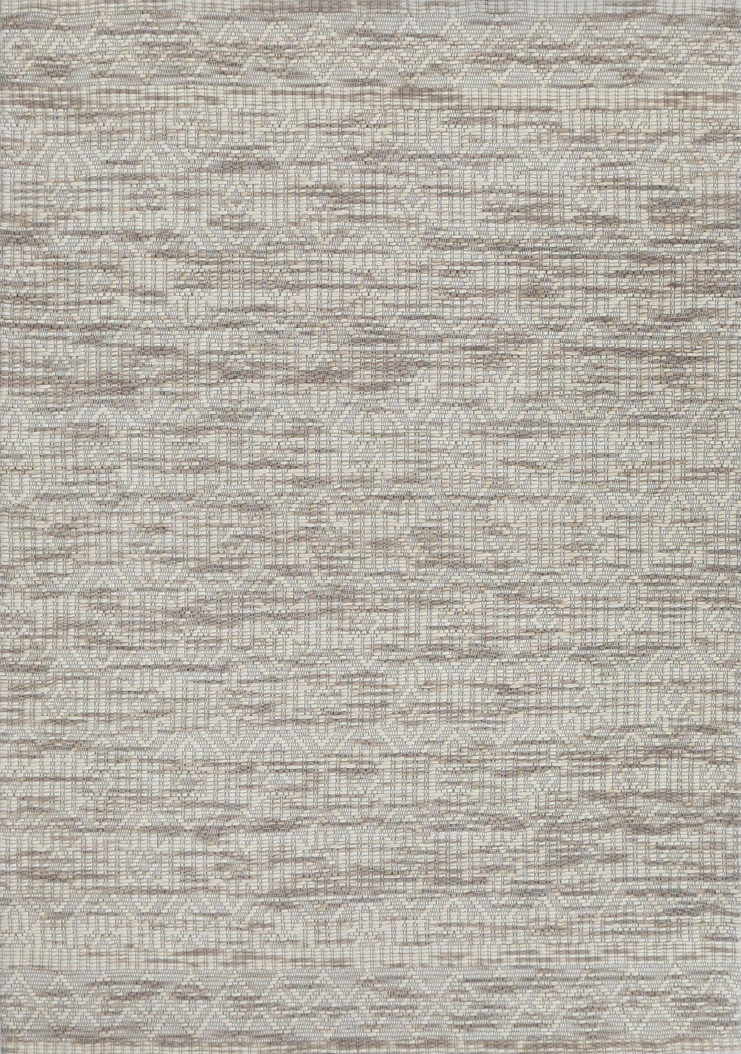 Avoca Geometric Beige Wool Rug