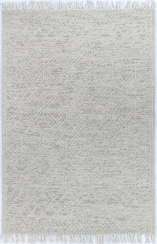 Perla Ava White Black Wool Rug