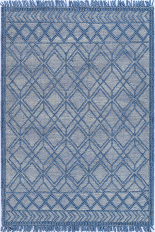 Perla Ivy Blue Wool Rug