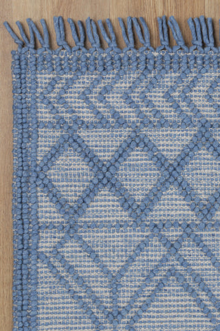 Perla Ivy Blue Wool Rug