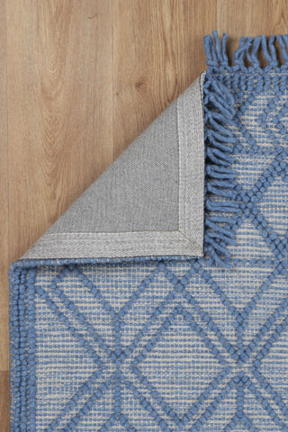 Perla Ivy Blue Wool Rug