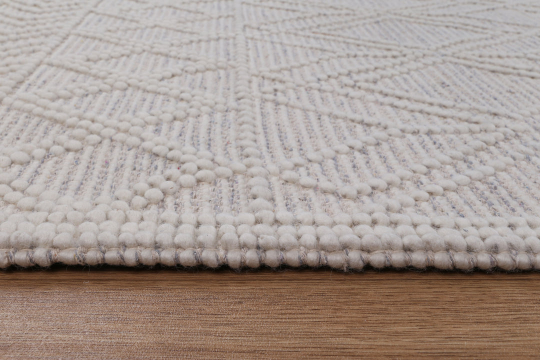 Perla Ava Grey Rug (No Fringe)