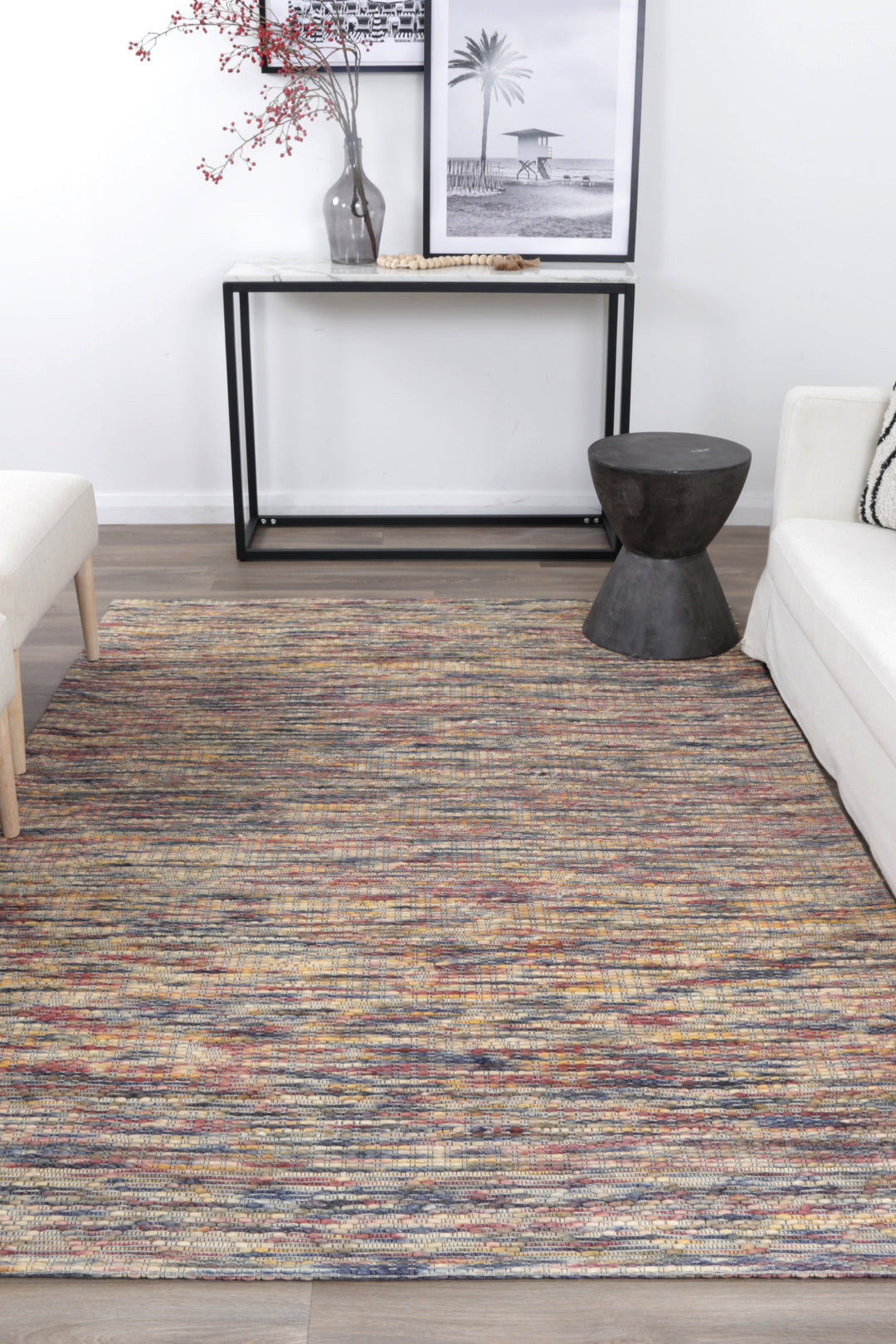Avoca Geometric Multi Wool Rug
