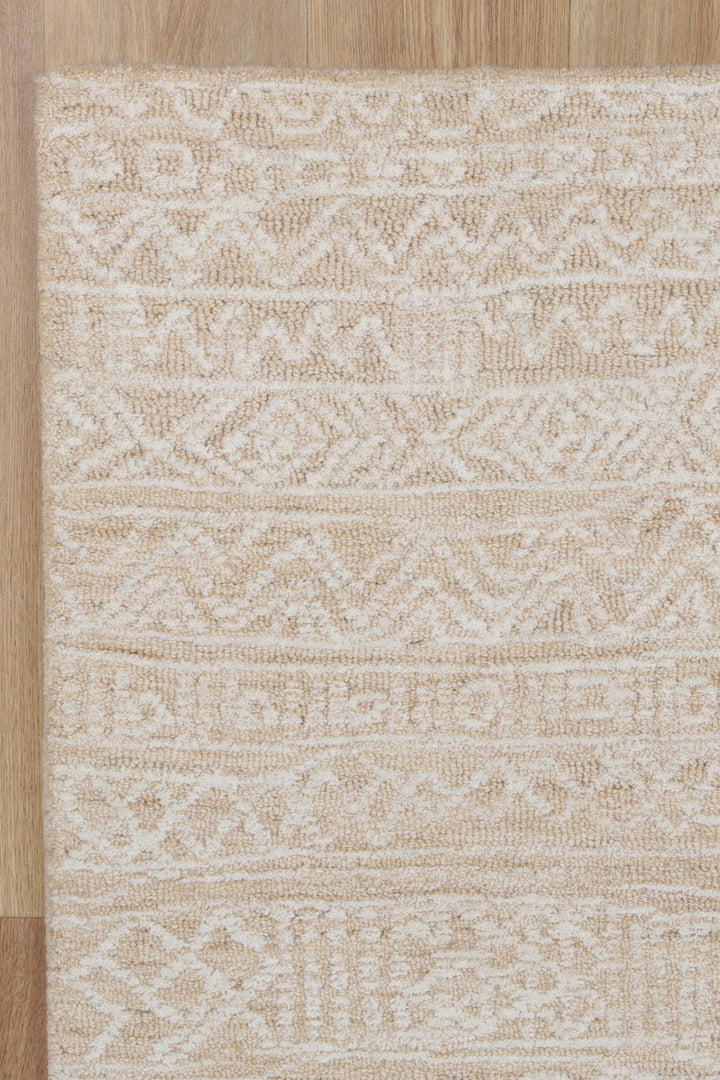 Inca 01C Beige Wool Rug