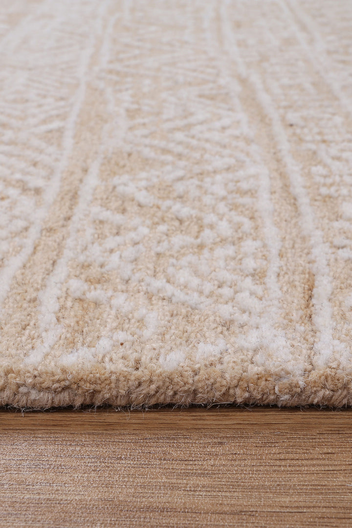 Inca 01C Beige Wool Rug