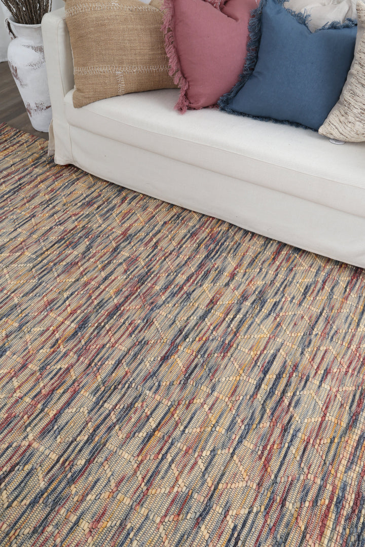 Avoca Latice Multi Wool Rug