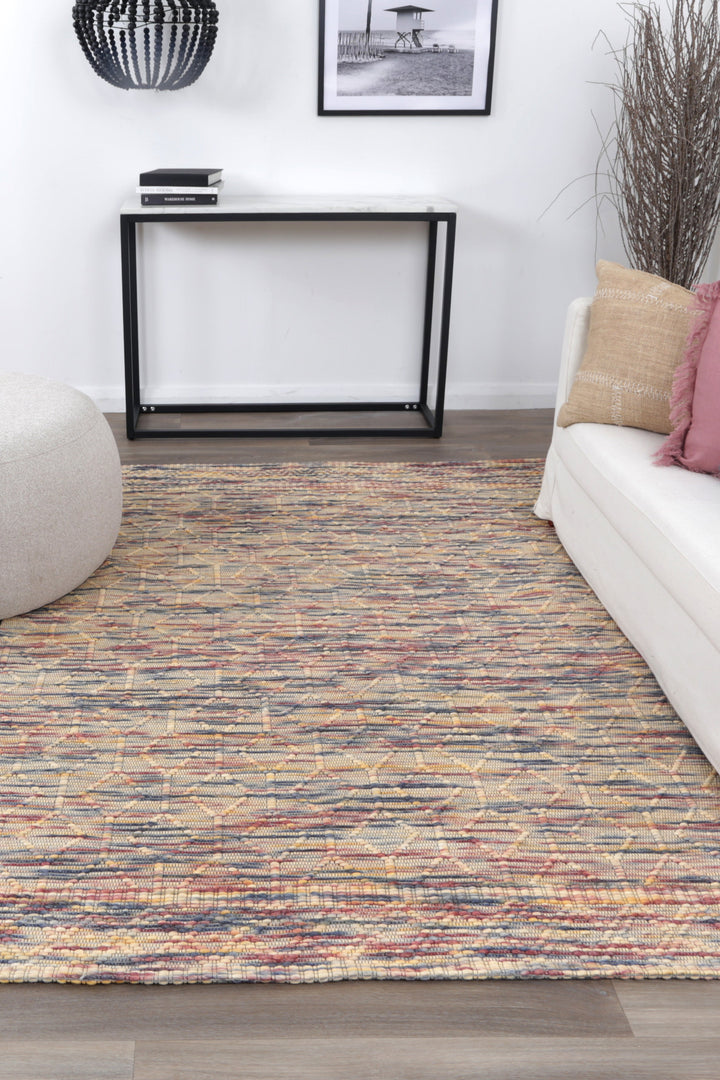 Avoca Latice Multi Wool Rug