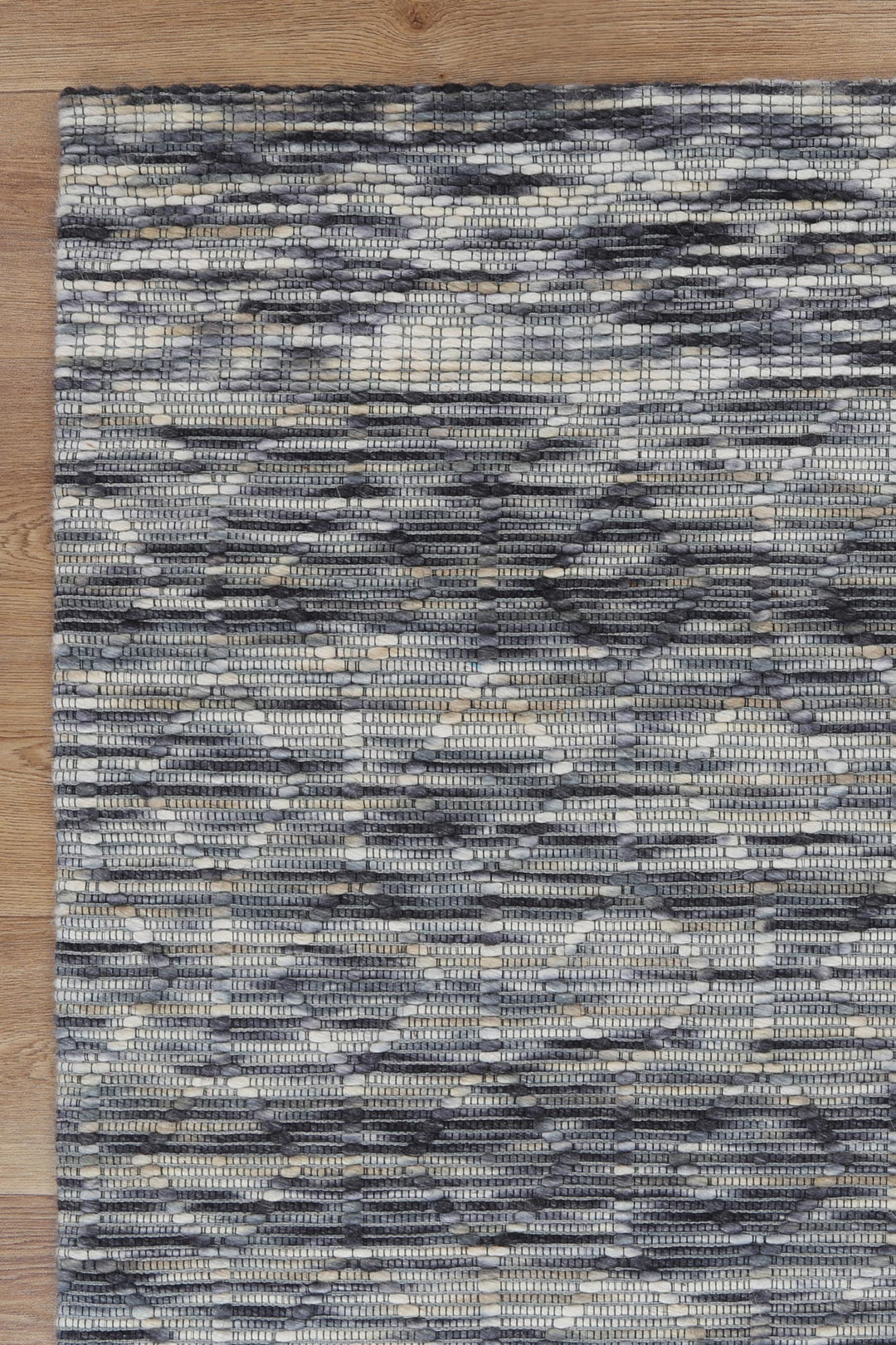 Avoca Lattice Stone Wool Rug