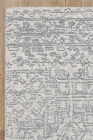 Puru Grey Tribal Ash Wool Rug