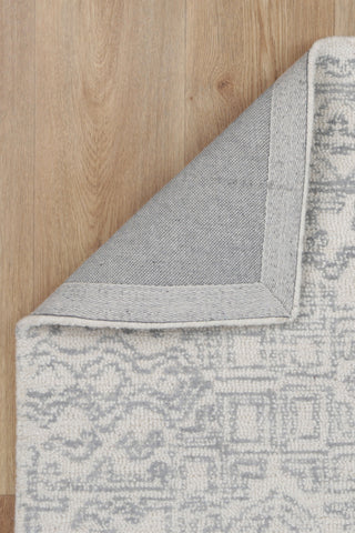 Puru Grey Tribal Ash Wool Rug