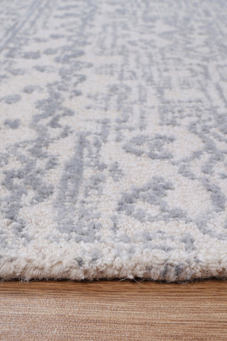 Puru Grey Tribal Ash Wool Rug