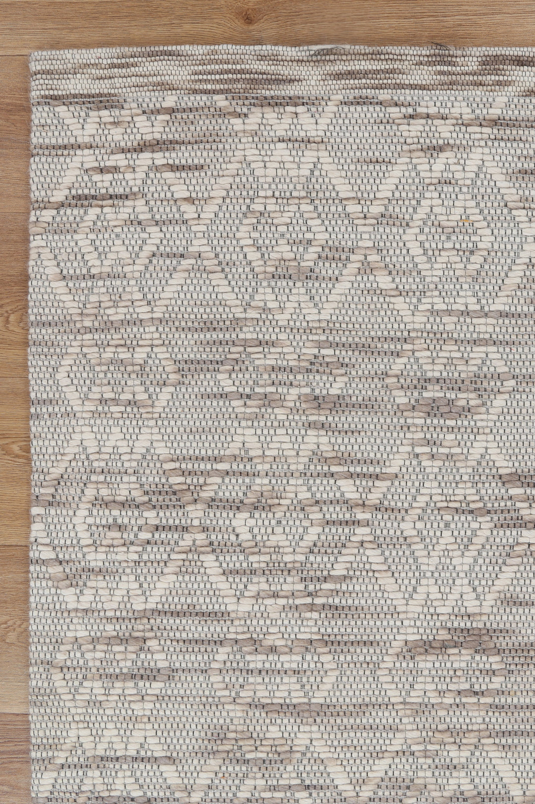 Avoca Diamond Beige Wool Rug