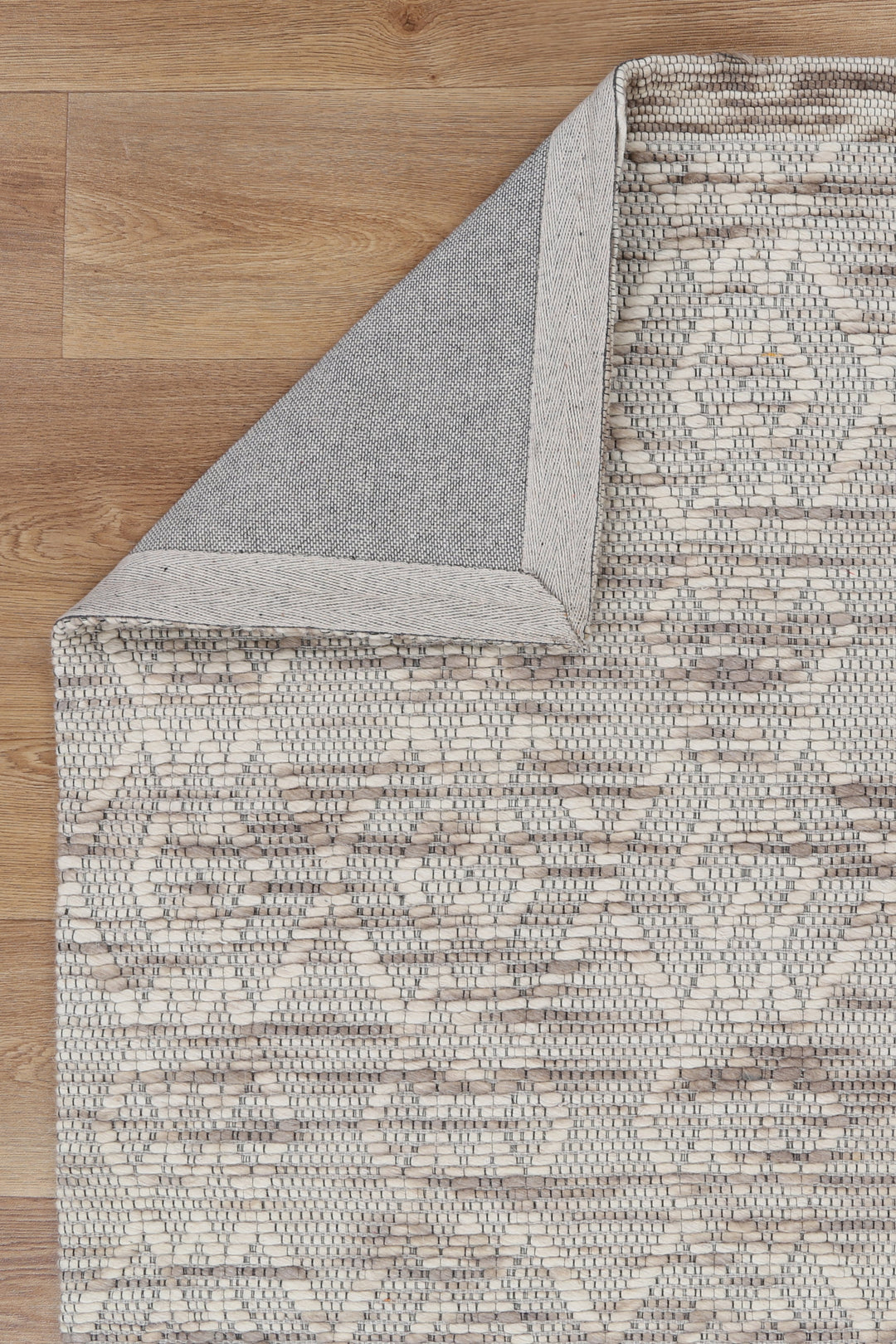 Avoca Diamond Beige Wool Rug