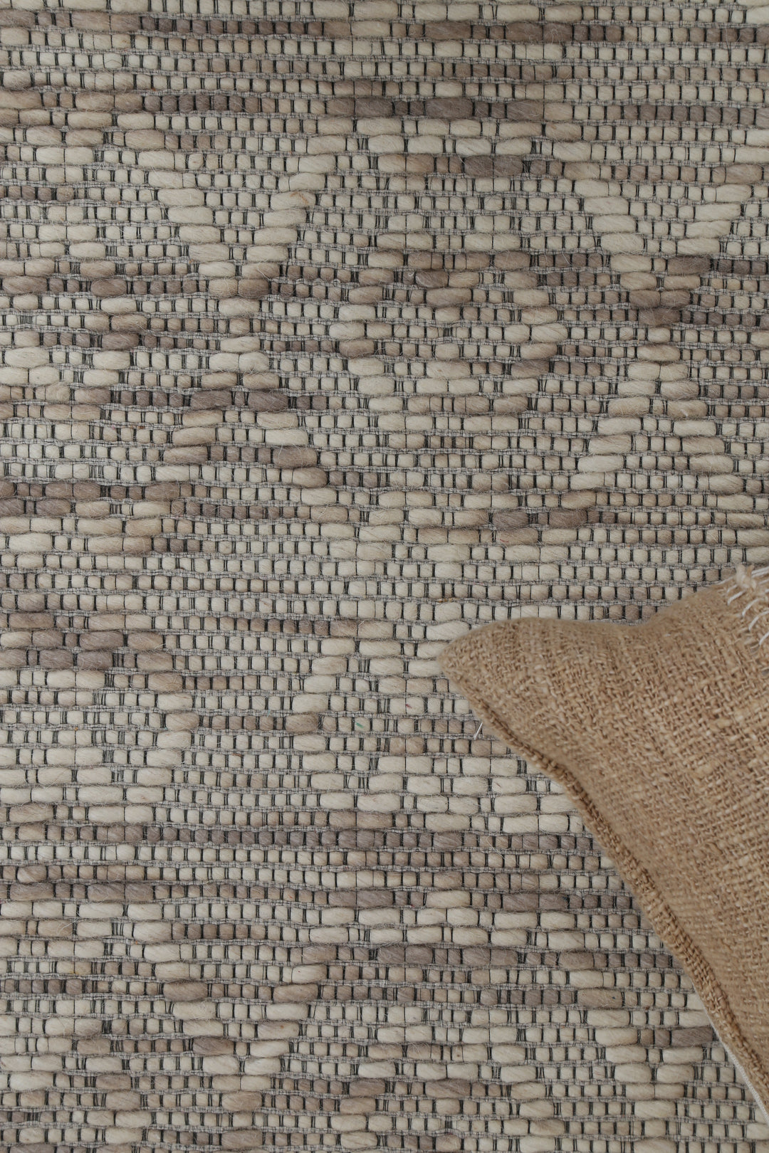 Avoca Diamond Beige Wool Rug