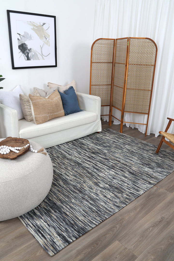 Avoca Diamond Stone Wool Rug