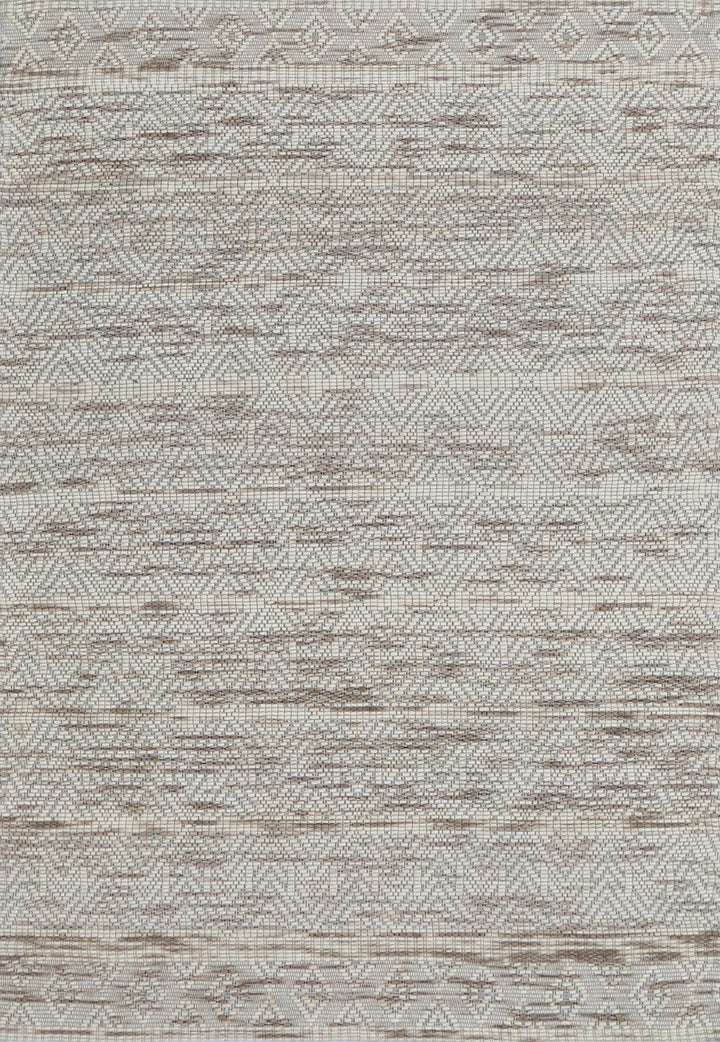 Avoca Chevron Beige Wool Rug